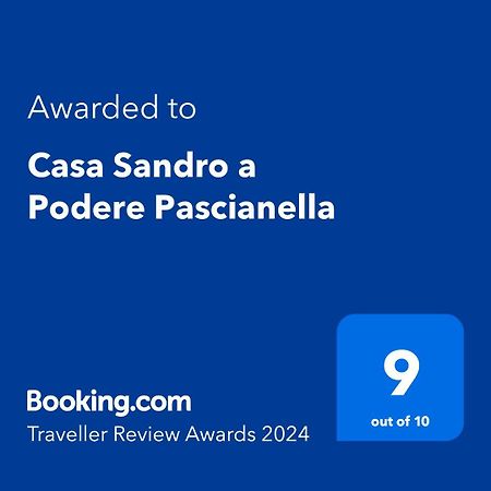 Casa Sandro A Podere Pascianella Villa Castelmuzio Eksteriør billede